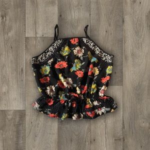 xhiliration floral shirt